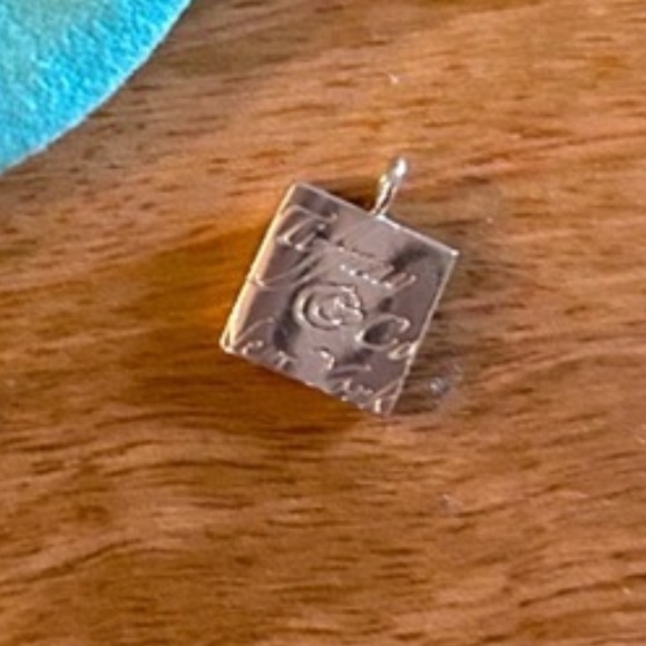 Tiffany & Co Fifth Avenue New York Notes Square Pendant